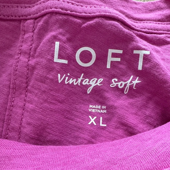 LOFT • Vintage Soft Cotton Tee (purple) - Picture 4 of 4